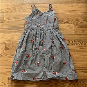 Pippa & Julie Red and Gray Sundress Sleeveless Spaghetti Strap Casual